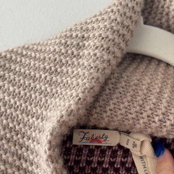 FAHERTY Sunset Palm Beach Zip Front Cardigan M - Picture 6 of 9